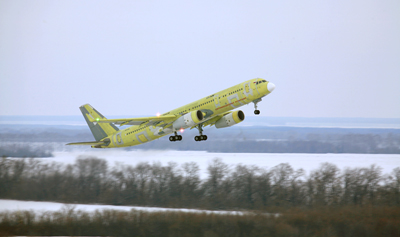 Новый опытный самолет Ту-204СМ совершил первый полет Новый опытный самолет Ту-204СМ совершил первый полет